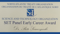 Diploma NATO - SET Panel Early Career Award - Piotr Samczyński