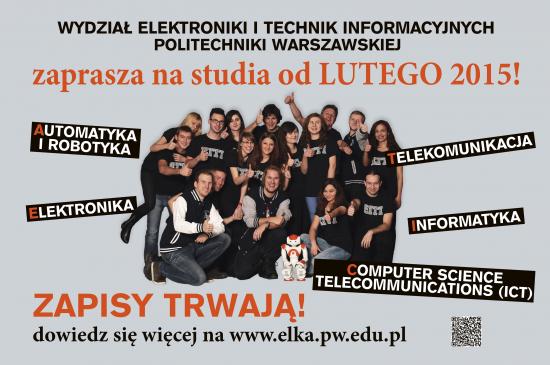Rekrutacja na studia stacjonarne - luty 2015r