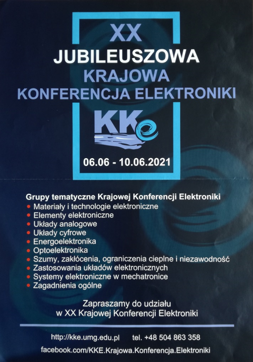 Plakat XX Krajowej Konferencji Elektroniki