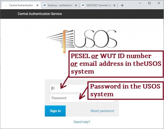 CAS authentication